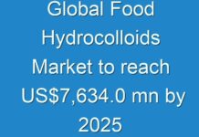 Global Food Hydrocolloids Market to reach US$7,634.0 mn by 2025