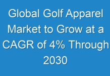 Global Golf Apparel Market to Grow at a CAGR of 4% Through 2030