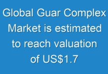 Global Guar Complex Market is estimated to reach valuation of US$1.7 bn by 2026