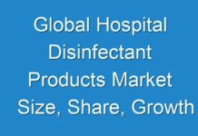 Global Hospital Disinfectant Products Market Size, Share, Growth Rate, Industry Analysis and Global Forecast – 2027