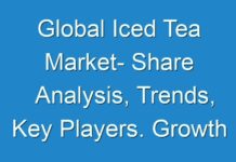 Global Iced Tea Market- Share Analysis, Trends, Key Players. Growth and Driving Factors to 2026