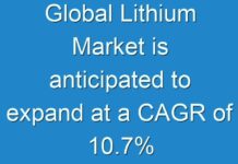 Global Lithium Market is anticipated to expand at a CAGR of 10.7% from 2018 to 2026