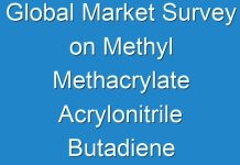 Global Market Survey on Methyl Methacrylate Acrylonitrile Butadiene Styrene (MABS)