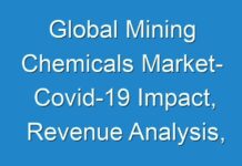 Global Mining Chemicals Market- Covid-19 Impact, Revenue Analysis, Size, Share and Industry Growth to 2027