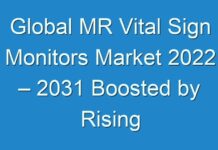 Global MR Vital Sign Monitors Market 2024 – 2031 Boosted by Rising Demand | GE Healthcare, Bayer, Koninklijke Philips N.V.