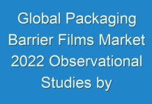 Global Packaging Barrier Films Market 2024 Observational Studies by Top Companies & Forecast by 2027