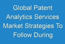 Global Patent Analytics Services Market Strategies To Follow During And Post Covid-19