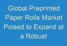 Global Preprinted Paper Rolls Market Poised to Expand at a Robust Pace by 2026