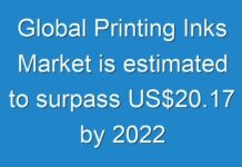 Global Printing Inks Market is estimated to surpass US$20.17 by 2024