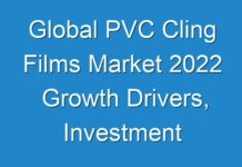 Global PVC Cling Films Market 2024 Growth Drivers, Investment Opportunity And Product Developments 2027