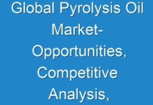 Global Pyrolysis Oil Market- Opportunities, Competitive Analysis, Growth Factors and Top Key Players