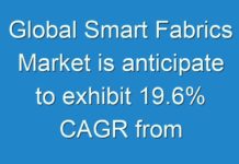 Global Smart Fabrics Market is anticipate to exhibit 19.6% CAGR from 2017 to 2024: TMR