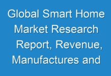 Global Smart Home Market Research Report, Revenue, Manufactures and Forecast Until 2027