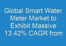 Global Smart Water Meter Market to Exhibit Massive 13.42% CAGR from 2018 to 2026; Market Growth Fuelled by Growing Smart City Projects Across Globe