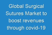 Global Surgical Sutures Market to boost revenues through covid-19 Market crisis phase