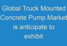 Global Truck Mounted Concrete Pump Market is anticipate to exhibit 5.8% CAGR from 2017 to 2025