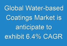 Global Water-based Coatings Market is anticipate to exhibit 6.4% CAGR from 2017 to 2024