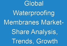 Global Waterproofing Membranes Market- Share Analysis, Trends, Growth and Opportunities to 2027