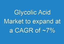 Glycolic Acid Market to expand at a CAGR of ~7%