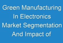 Green Manufacturing In Electronics Market Segmentation And Impact of COVID-19 Forecast To 2014 – 2024