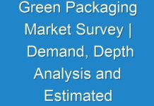 Green Packaging Market Survey | Demand, Depth Analysis and Estimated Forecast 2024-2027