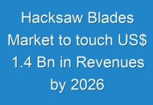 Hacksaw Blades Market to touch US$ 1.4 Bn in Revenues by 2026