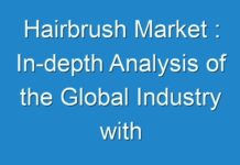 Hairbrush Market : In-depth Analysis of the Global Industry with Future Estimations Future and Forecast 2024