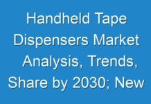 Handheld Tape Dispensers Market Analysis, Trends, Share by 2030; New TMR Report Explores Impact of COVID-19 Outbreak on Market