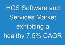 HCS Software and Services Market exhibiting a healthy 7.5% CAGR between 2017 and 2024