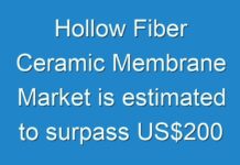 Hollow Fiber Ceramic Membrane Market is estimated to surpass US$200 BN BY 2025