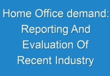 Home Office demand: Reporting And Evaluation Of Recent Industry Developments 2024-2030