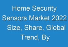 Home Security Sensors Market 2024 Size, Share, Global Trend, By Strength And Geography Forecast Till 2027