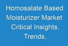 Homosalate Based Moisturizer Market Critical Insights, Trends, Worldwide Outlook & Forecast Till 2031