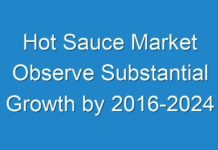 Hot Sauce Market Observe Substantial Growth by 2016-2024