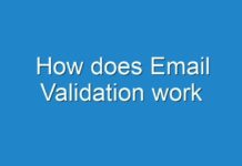 How does Email Validation work