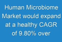 Human Microbiome Market would expand at a healthy CAGR of 9.80% over the period between 2018 and 2026