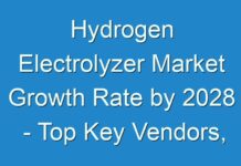 Hydrogen Electrolyzer Market Growth Rate by 2028 – Top Key Vendors, Trend, Segmentation, Drivers, Challenges