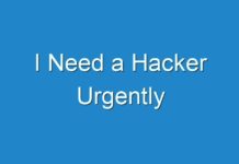 I Need a Hacker Urgently