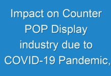 Impact on Counter POP Display industry due to COVID-19 Pandemic, Market Size, Industry Trends, Share and Forecast 2024-2027