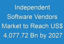 Independent Software Vendors Market to Reach US$ 4,077.72 Bn by 2027