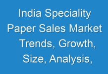 India Speciality Paper Sales Market Trends, Growth, Size, Analysis, Professional Survey & Forecast 2025