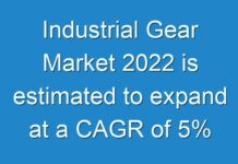 Industrial Gear Market 2024 is estimated to expand at a CAGR of 5% during the forecast period
