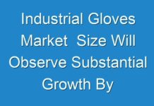 Industrial Gloves Market Size Will Observe Substantial Growth By 2019 – 2027