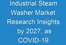 Industrial Steam Washer Market Research Insights by 2027, as COVID-19 Pandemic Continues to Expand Quickly
