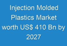 Injection Molded Plastics Market worth US$ 410 Bn by 2027