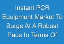 Instant PCR Equipment Market To Surge At A Robust Pace In Terms Of COVID-19 2015 – 2024