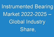 Instrumented Bearing Market 2024-2025 – Global Industry Share, Size, Gross Margin, Trend, Future Demand, Analysis By Top Leading Player And Forecast