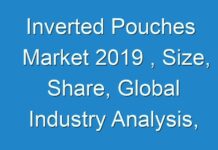 Inverted Pouches Market 2019 , Size, Share, Global Industry Analysis, Top Manufacturers, Shares, Growth Opportunities, Statistics & Forecast to 2027