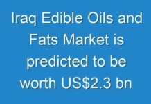 Iraq Edible Oils and Fats Market is predicted to be worth US$2.3 bn by the end of 2025