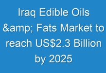 Iraq Edible Oils & Fats Market to reach US$2.3 Billion by 2025